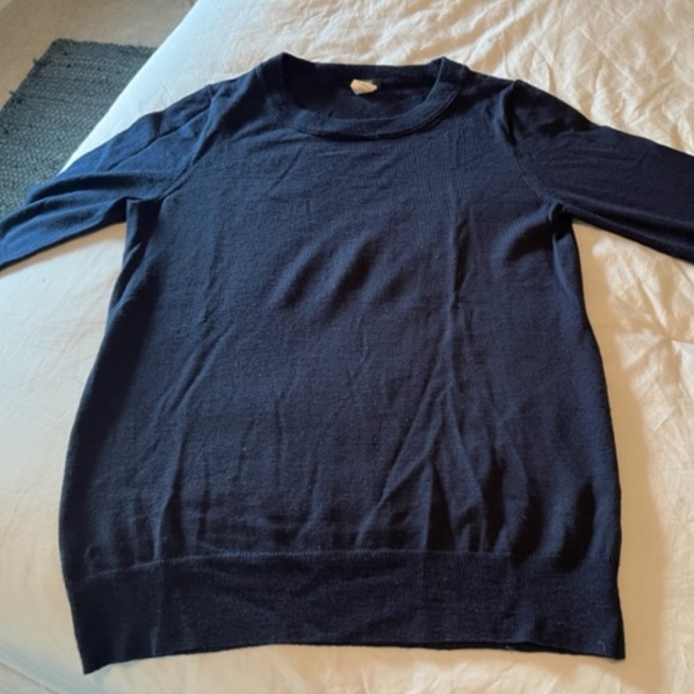 J Crew crewneck Merino Wool sweater